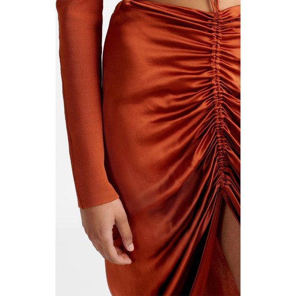 Dion Lee Gathered Front Satin Skirt, size 12AUS, size 8US - Picture 6 of 13